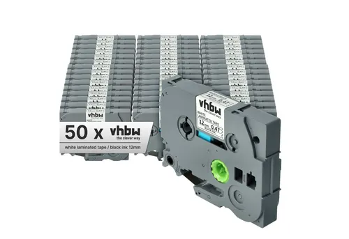 vhbw Beschriftungsband passend für Brother PT D210, D210BK, D400, D210VP, D215e, Hochwertige Patronen für Ihren Etikettendrucker, Ihr