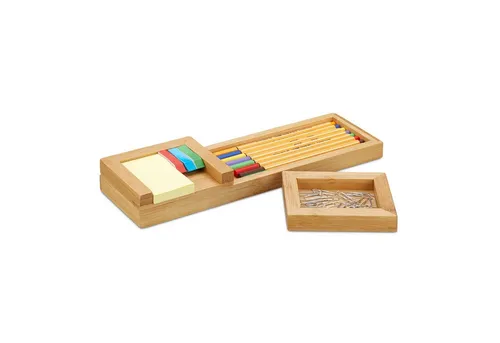 relaxdays Organizer Stiftablage 3-teilig