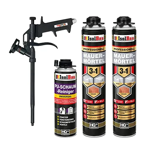 None Montagekleber Mauermörtel SET 2 x 750ml - Montagekleber, ideal für schnelles und sauberes Mauern ohne Wasser und Strom, spart bis zu 50% Arbeitszeit mit perfekt ebenen Wänden.