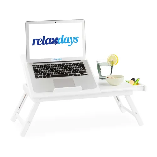 Höhenverstellbarer Laptoptisch - Klapptisch für bequemes Arbeiten - Laptop-Ständer mit verstellbarer Höhe, leicht und tragbar (2,5 kg), ideal für ergonomisches Arbeiten zu Hause oder im Büro.