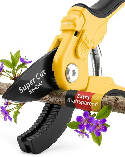 halmland Gartenschere Profi Amboss-Gartenschere – kraftsparend Äste bis 20 mm schneiden