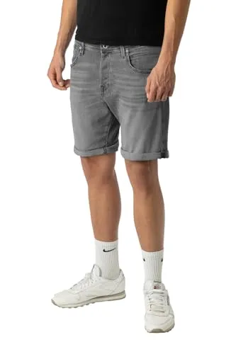 JACK & JONES Jeans Shorts JJIRICK JJICON in Grau - Größe L - Moderne Jeans Shorts von Jack & Jones, gefertigt aus einem bequemen Baumwollmix. Ideal für den Sommer und vielseitig kombinierbar. Pflegeleicht bei 40° Maschinenwäsche.