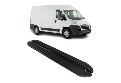 OMAC Kfz-Schmutzfänger Seitenschweller für Citroen Jumper 2006-2025 L2 Aluminium, 2-tlg. - Hochwertige Aluminium Trittbretter für Citroen Jumper L2, rutschfest und robust. Sie bieten sicheren Zugang und schützen die Karosserie vor Beschädigungen. Ideal für den täglichen Einsatz und wetterbeständig.
