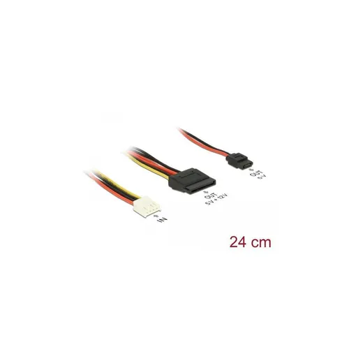- Kabel Power Floppy 4 Pin Strom Buchse zu SATA 15 Pin... 84932