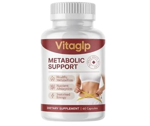 Vitaglp Nahrungsergänzungsmittel – 60 Kapseln – mit Grüntee-Extrakt, Apfelessig, Ingwer, Zimt, Chrom und Pflanzenextrakten – Für Erwachsene – Hergestellt in der EU (1)