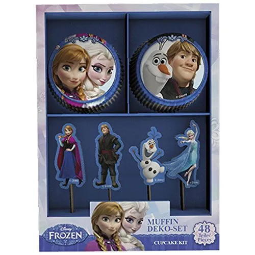 Decocino Muffinset, Papier, Holzzahnstocher, Mehrfarbig 32086