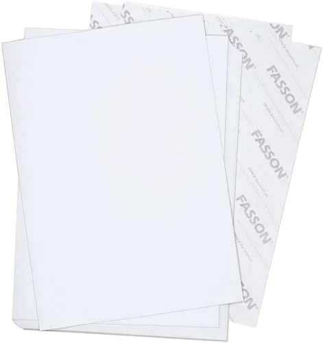 Premium Haftpapier DIN A4 I 250 Blatt in weiß matt I FASSON Crack Back-Plus I Klebe Papier Aufkleber selbstklebend bedruckbar I AZ067