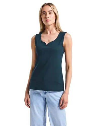 Street One Damen Top mit Herzausschnitt von Street One