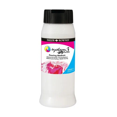 Produktbild Daler Rowney System 3 Fluid Acryl Pouring Medium 1 Liter Flasche