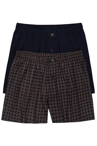 JP 1880 Herren Boxershorts Übergrößen L-8XL, Oeko-TEX, 2er-Pack Zimt XXL 829172341-XXL - Bequeme Boxershorts im 2er-Pack mit Spezialschnitt bis 8 XL. Elastikbund und weicher Jersey sorgen für höchsten Tragekomfort.