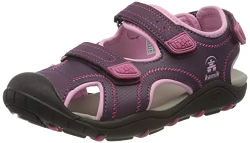 Kamik Mädchen Seaturtle2 Geschlossene Sandalen - Violett (Grape Gra), 24 EU - Wanderschuhe mit geschlossenem Design, ideal für sicheren Halt und Schutz bei Outdoor-Abenteuern.