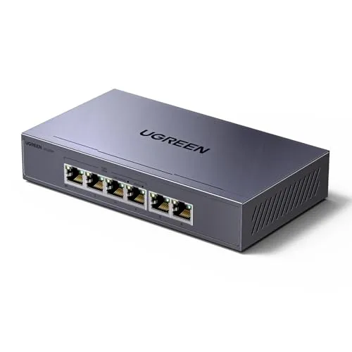 UGREEN 6-Port Gigabit PoE Switch mit 4 PoE+2 Gigabit-Ports von UGREEN
