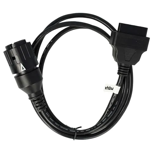 vhbw OBD2 Adapter 10 Pin auf OBD2 16Pin kompatibel mit BMW R 1200 RT K26, K52 Motorrad - 150 cm