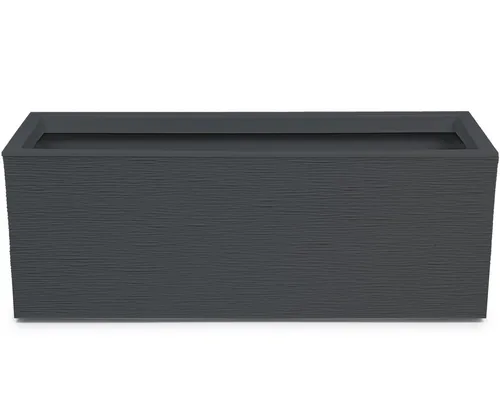 ONDIS24 Blumenkasten Graphit - 79.5 x 29.5 x 29.5 cm - Garten-Zubehör mit 57 Liter Pflanzvolumen, ideal für kreative Bepflanzungen auf Balkon oder Terrasse.