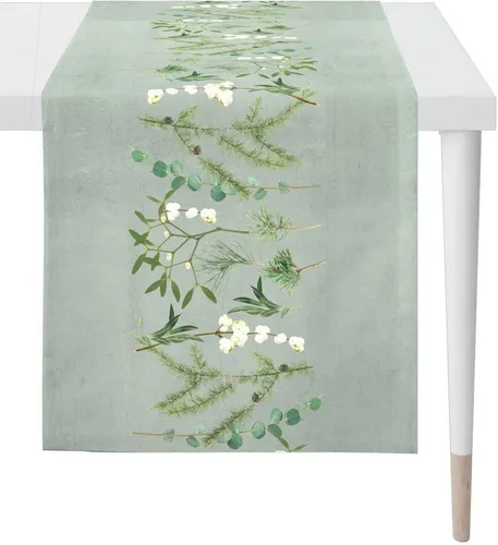 APELT Tischläufer 4687 CHALET STYLE in grün von APELT