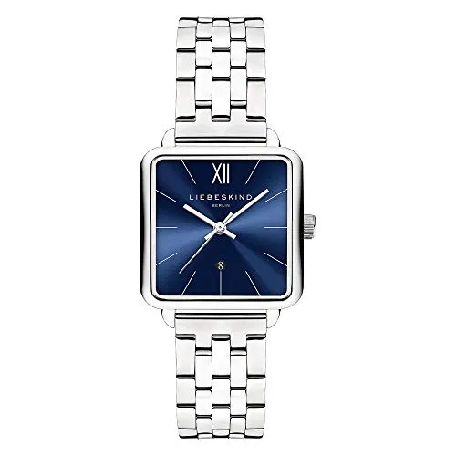 Liebeskind Berlin Armbanduhr LT-0182-MQ silber - Elegante Damenuhr aus Edelstahl, extra-flaches Gehäuse, kratzunempfindliches Mineralglas und optimale Ablesbarkeit dank silberfarbener Indizes. Ideal für stilvolle Akzente in jedem Outfit.