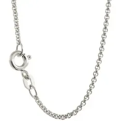 HOPLO Silberkette Silberkette Erbskette Länge 45cm - Breite 1,5mm - 925 Silber, Made in Germany silberfarben 45 cm Damengröße