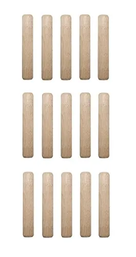 Holzdübel Riffeldübel Holzverbinder 16x70mm 15 Stück (0038) von B2Q