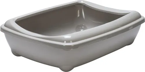 Karlie Katzentoilette mit Rand Arist-O-Cat grau, Maße: 57 x 43 x 16,5 cm