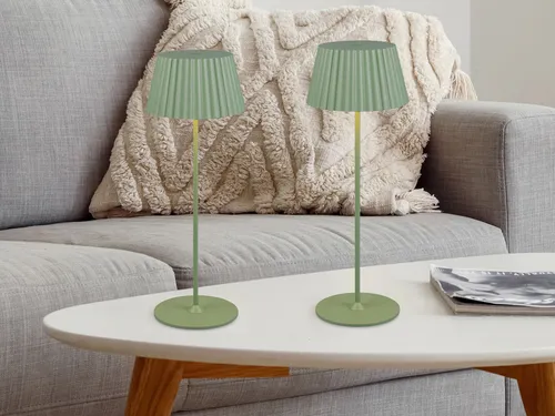 2er SET LED Akku Tischlampen