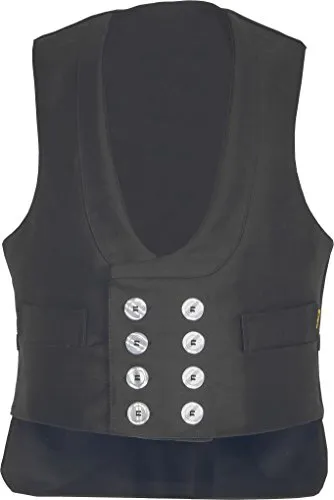 JOB Zunftweste aus Doppel-Pilot schwarz mit Nierenschutz - Herren-Westen, robuste Zunftweste mit zusätzlichem Nierenschutz für optimalen Tragekomfort und Sicherheit.