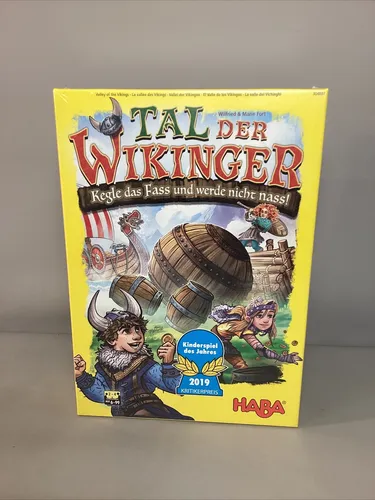 GW3870 Tal der Wikinger - Kinderspiel des Jahres, Geschicklichkeitsspiel für 2-4 Spieler, nur 20 Minuten Spieldauer und ideal für die ganze Familie