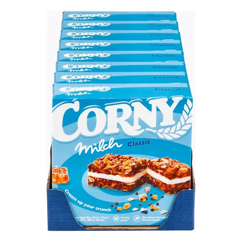 Corny Müsliriegel Milch Classic 120 g, 8er Pack