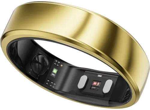 RingConn Smart Ring (Gen2) - Gold, Größe 14 - Smart Ring der zweiten Generation, bietet Gesundheitsüberwachung und stilvolles Design, ideal für moderne Träger in der Wearable-Kategorie.