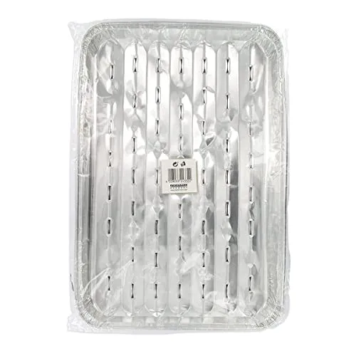 Fackelmann 24332 Aluschalen, Aluschalen, Schalen, Set, Aluminium, Silber, 34,5 x 23 x 2 cm