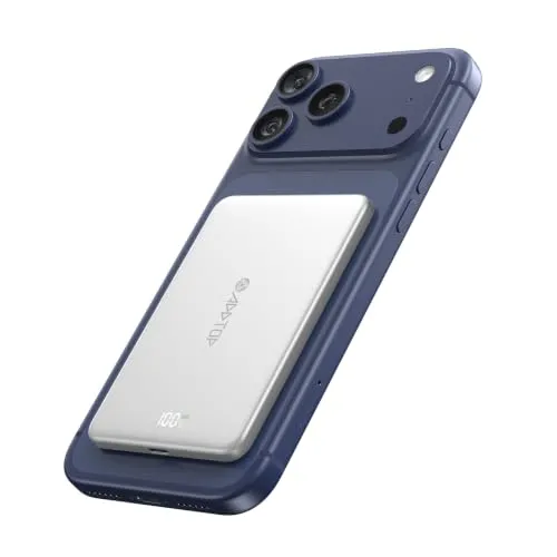 ADDTOP Ultra Slim Power Bank 5000mAh für iPhone mit Magnetverschluss und 20W Schnellladung