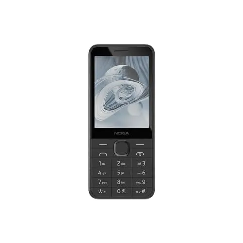 Nokia 215 4G-Feature-Phone bietet Lange Akkulaufzeit, Spiele, kabelloses FM-Radio und EIN langlebiges, ergonomisches Design - Black
