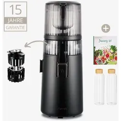 Hurom Entsafter Slow Juicer H70FT, Matt Schwarz in schwarz von Hurom