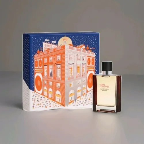 Hermes Terre d'Hermes Geschenkset Eau de Parfum Intense 100ml + 15ml + After Shave Balm 40ml - Elegantes Geschenkset für Herren mit Eau de Parfum Intense (100ml + 15ml) und Aftershave (40ml). Perfekt für einen warmen und stilvollen Duftgenuss in der kühleren Jahreszeit.