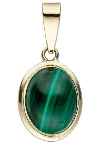 JOBO Kettenanhänger Anhänger oval, 585 Gold