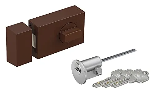BASI Türzusatzschloss Kastenschloss (Spar-Set) mit Außenzylinder und Drehknauf - Das BASI Türzusatzschloss bietet effektive Sicherheit für nach innen öffnende Türen. Mit Drehknauf für schnelle Entriegelung und umfassendem Montagezubehör, ideal für Haustüren und Wohneingangstüren.