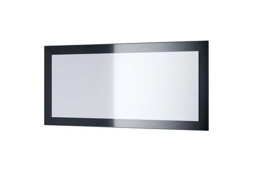 Vladon Wandspiegel Lima V1 – Moderner Spiegel in Schwarz Hochglanz (89 x 45 cm) - Der elegante Wandspiegel Lima in Schwarz Hochglanz passt ideal in Diele, Schlafzimmer oder Bad. Mit abgerundeten Rahmenkanten und pflegeleichter Oberfläche ist er ein stilvolles Designelement für jeden Einrichtungsstil.