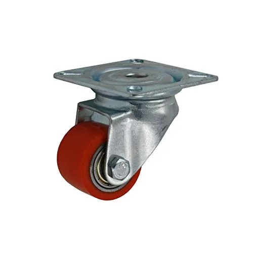 mm Polyurethan Schwerlast Rolle Transportrolle Lenk Rollen Traglast 100 Kg 35