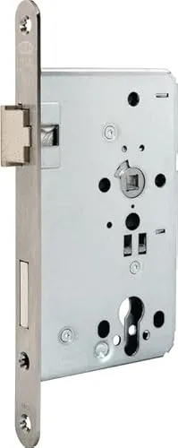 BKS Objekt-Einsteckschloss 0715 PZ 20/60/72 DIN li. VA rd Kl 4 - Türsicherungen mit PZ Ausführung, zugelassen nach DIN 18251-1, Klasse 4, für höchste Sicherheit und Langlebigkeit.