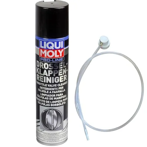LIQUI MOLY Pro-Line Drosselklappenreiniger 400 ml - Abgasreinigung mit hervorragender Reinigungswirkung, einfache Anwendung für schnelle Reinigung ohne Demontage, kat-getestet für optimierte Effizienz.
