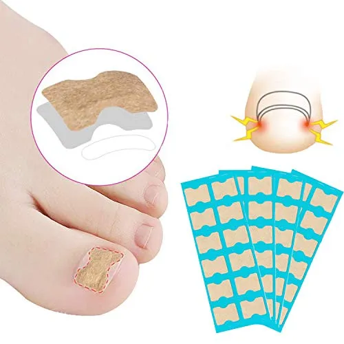 LATTCURE Zehennagelkorrektur Patch, 48PCS Zehennagel Patch, Korrektor Pediküre Werkzeugen, Korrektur Aufkleber Zeh Nagel, Eingewachsene Zehennägel Korrektur Patch, Paronychie Korrektor