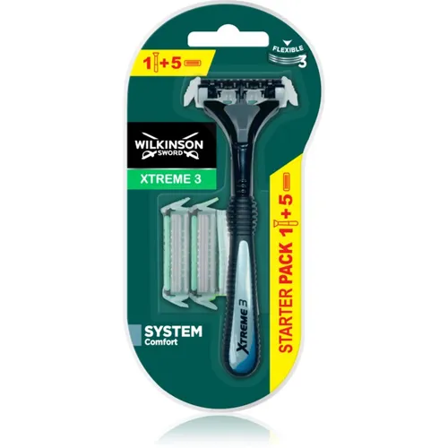 Wilkinson Sword Xtreme 3 Hybrid Rasierapparat + 5 Ersatzköpfe