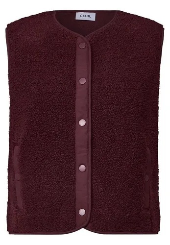 Cecil Damen Teddy-Weste mit Softshelldetails in rot von CECIL