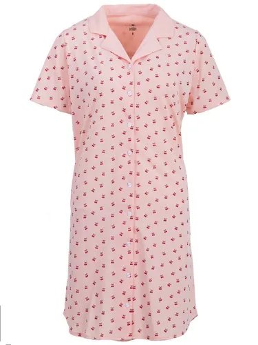 zeitlos Nachthemd Nachthemd Kurzarm - Milla Kirsche
