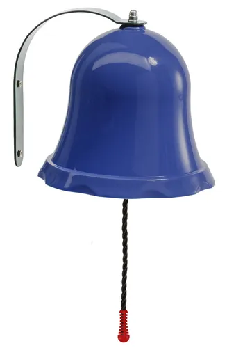 Glocke für Kinderspielhaus und Spielturm blau - Hochwertige Spielzeugglocke für Kinder, ideal für Spielhäuser und Türme, fördert kreatives Spielen und Abenteuer im Freien.