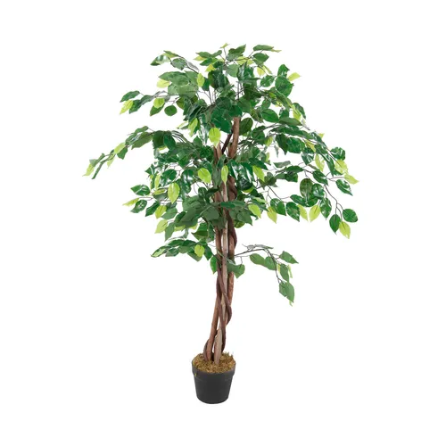 Kunstpflanze Ficus Dekobaum 115cm - Blumen & Künstliche Pflanzen – Hochwertiger Ficus Dekobaum mit 462 Blättern, ideal für eine stilvolle Raumgestaltung ohne Pflegeaufwand.