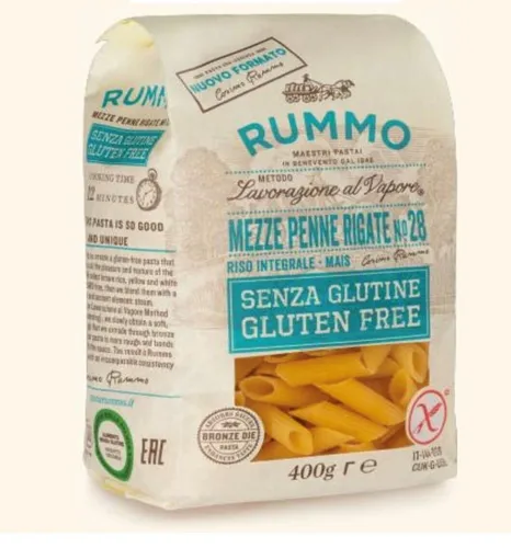 Rummo Mezze Penne Rigate 28   - 400g Gluten frei senza glutine Gluten Free Pasta