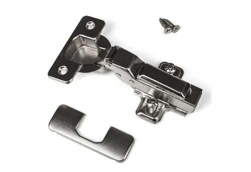 SO-TECH® Möbelbeschlag Topfband T45 Scharnier (2 St), Gedämpft mit Kreuzplatte, Abdeckungen und Schrauben