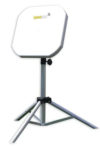 Falcon QuickSAT QS65 Deluxe, tragbares Satelliten-TV-System für Wohnwagen und Wohnmobile (DELUXE, QS65)