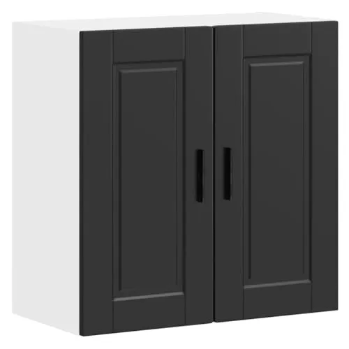 vidaXL Küchen-Hängeschrank Porto Schwarz von vidaXL