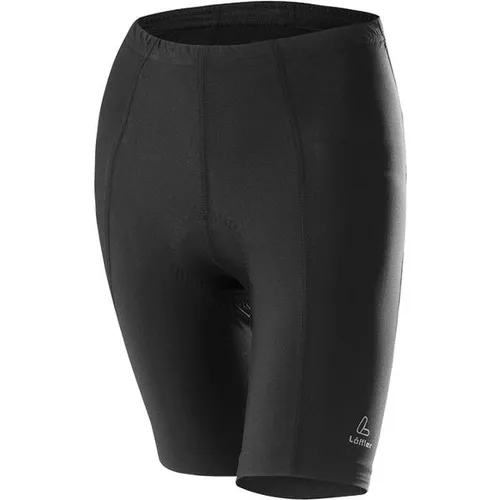 Löffler Basic Kurze Rad Tights Damen schwarz - Tights für Damen, ideal für Radfahrerinnen, mit hohem Tragekomfort und atmungsaktivem Material für optimale Bewegungsfreiheit.